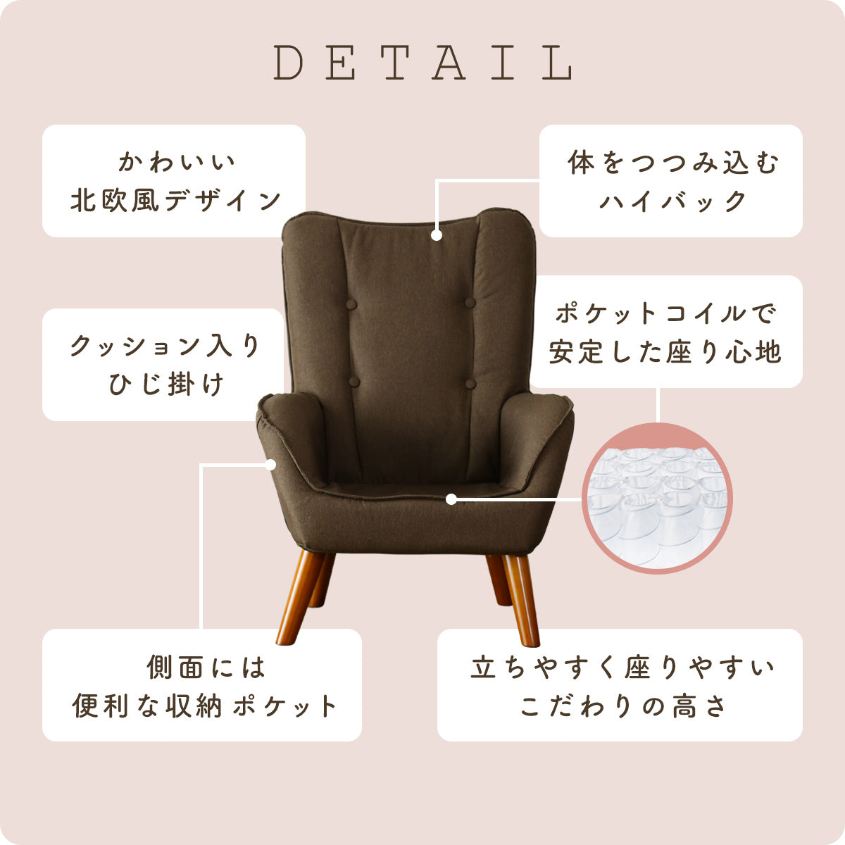 1人掛けチェア キチェプラス