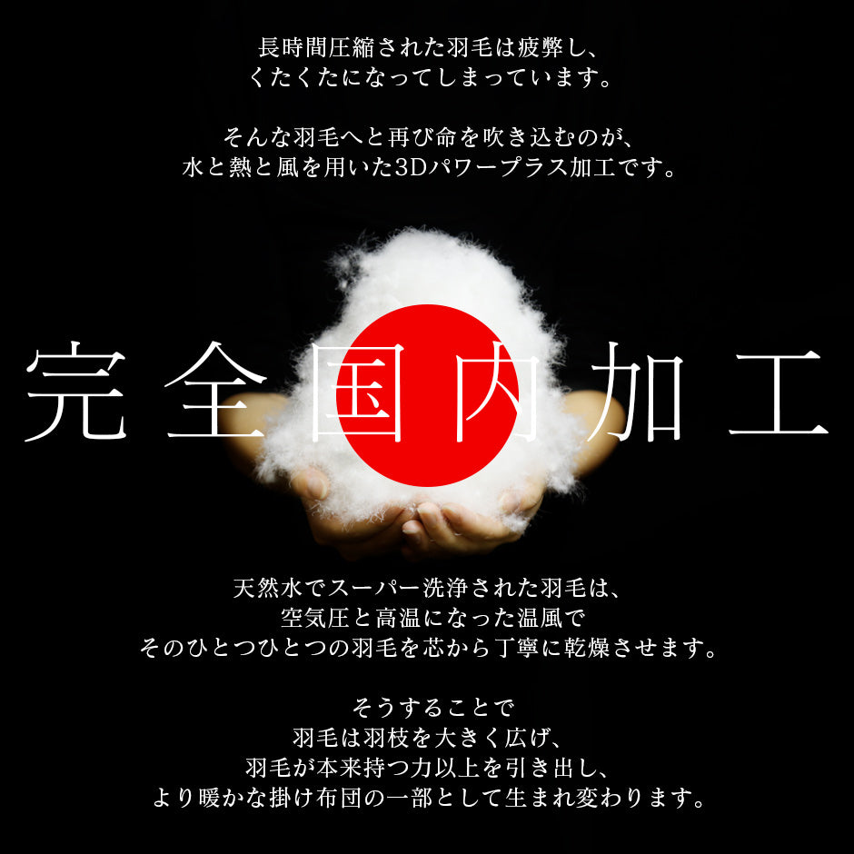 掛け羽毛布団 シングル アースフレンドリーダウン