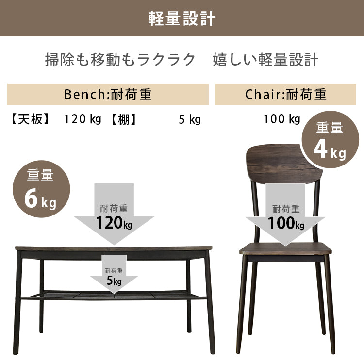 ダイニングテーブル キッチンテーブル ダイニング4点セット ウォーム