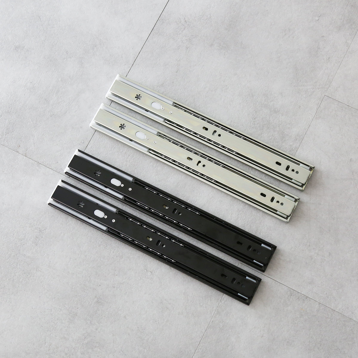 自動閉ソフトクローズスライドレール 4本2ペア【250mm / 300mm / 350mm】