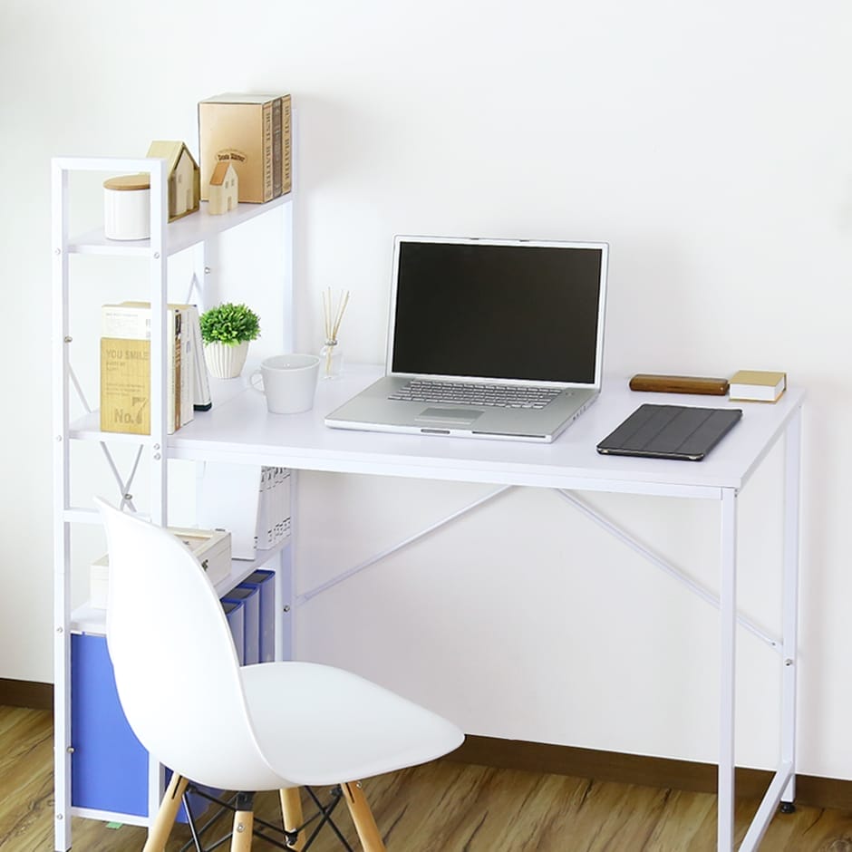 【幅115】ラック付きL字デスク ガイア