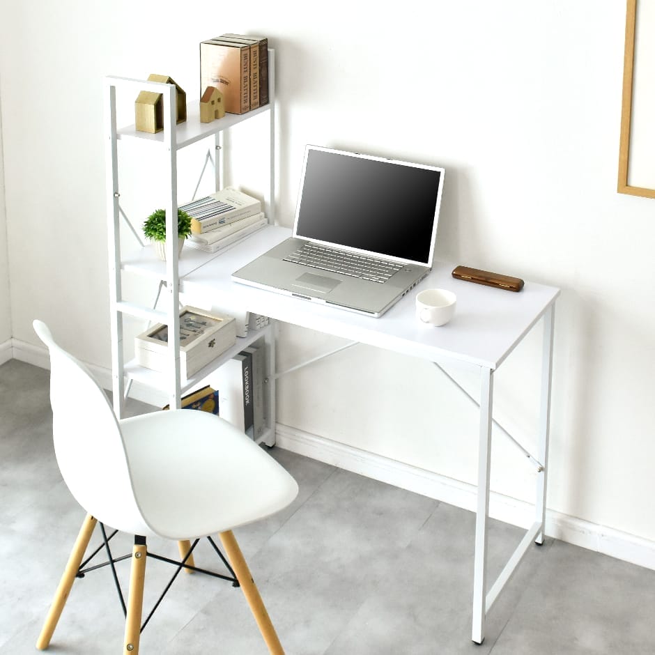 doris 収納付きデスク A4ファイル収納可 幅115cm パソコンデスク