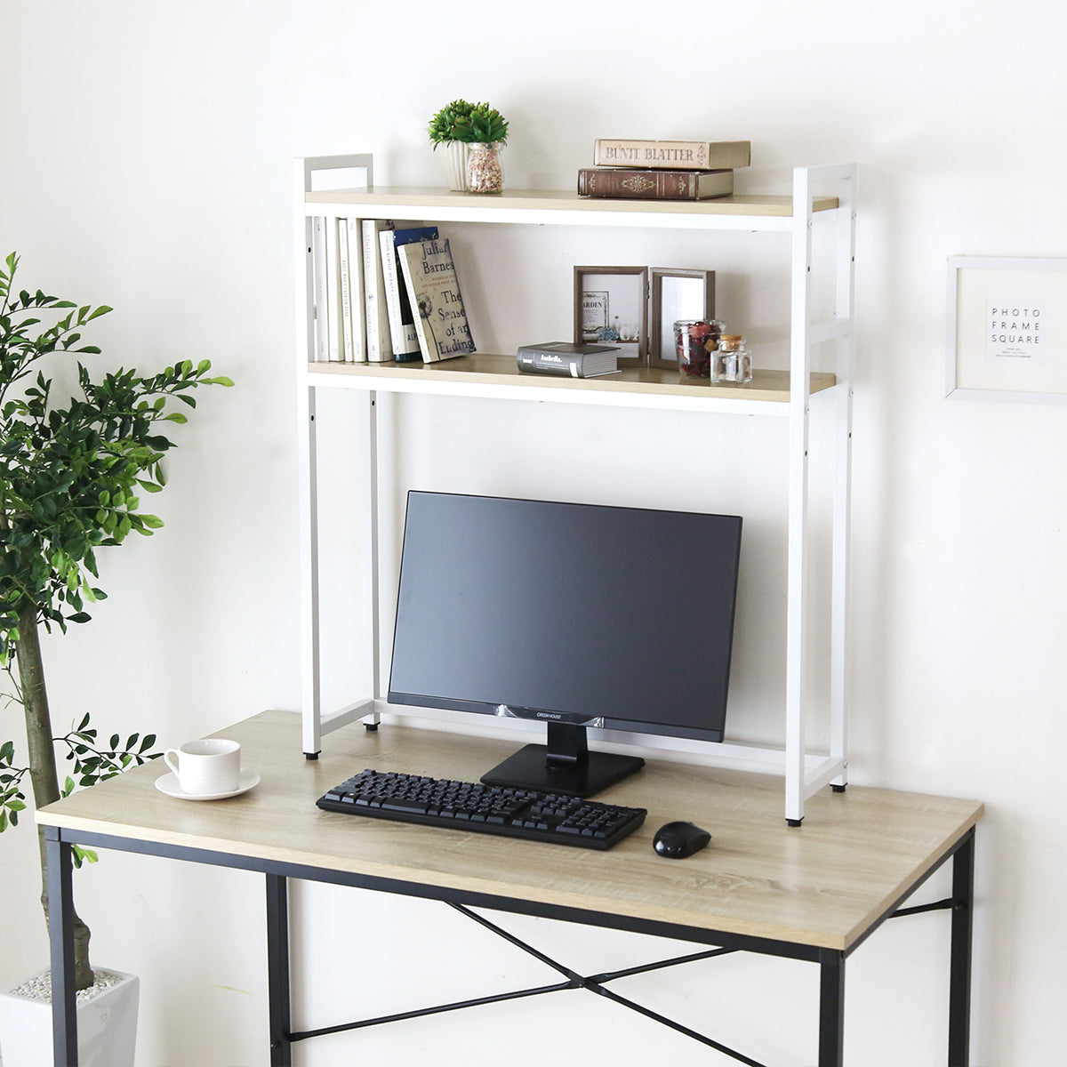 デスク上収納ラック【幅80㎝｜幅110㎝】【1段｜2段】リオラ