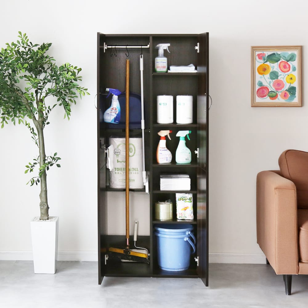 大容量収納ロッカー 掃除用具入れ 【幅40㎝｜60㎝】 アリア