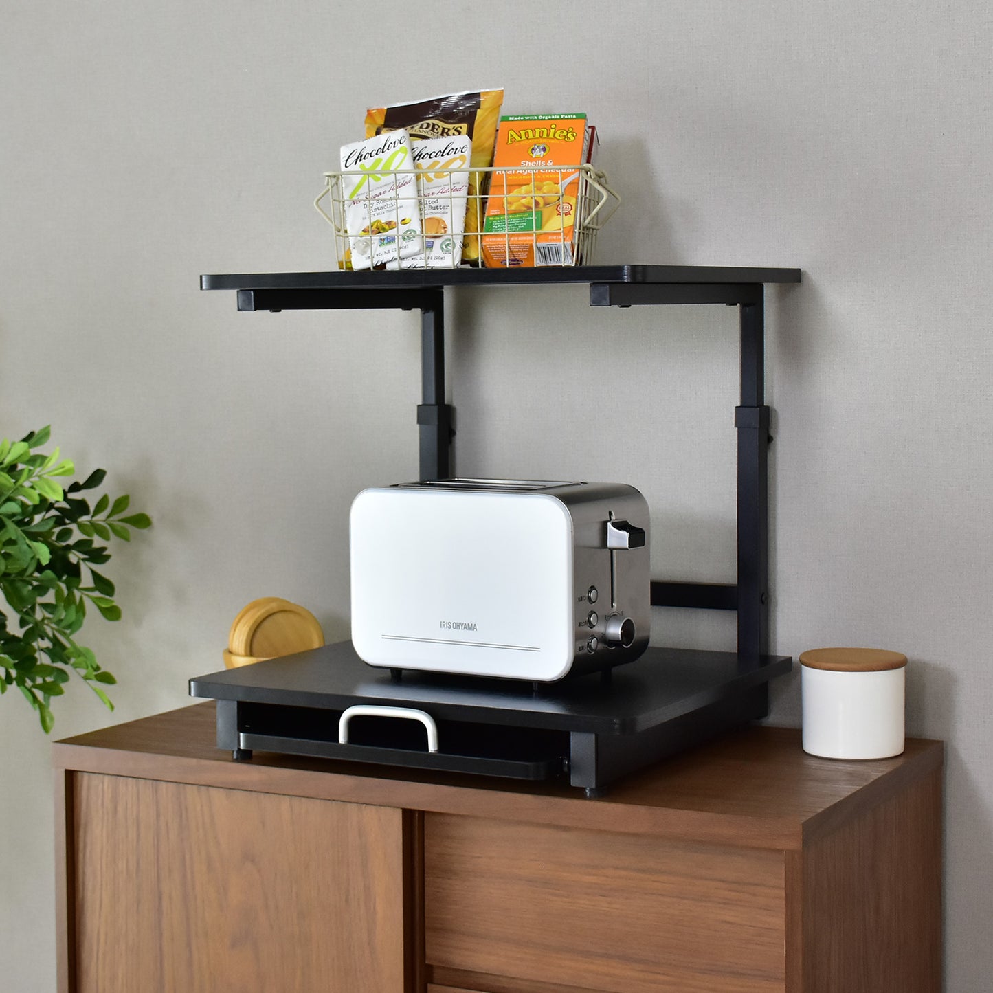 冷蔵庫上収納　【スライド棚タイプ｜引出し付きタイプ】トルト