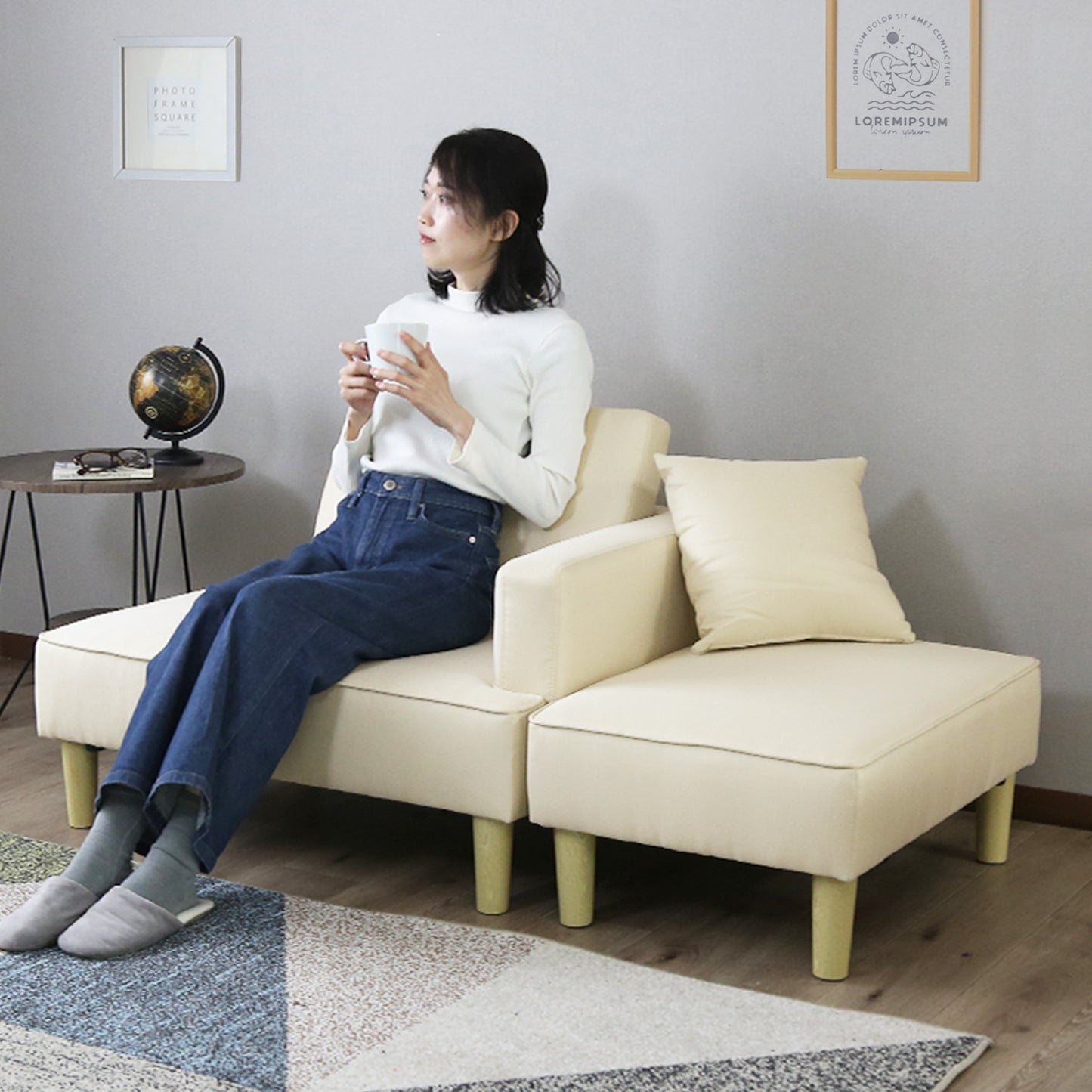 コンパクトカウチソファ エコー