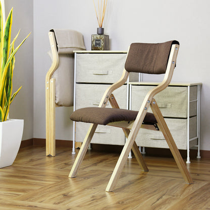 オシャレでかわいい 折りたたみ 木製チェア エリス