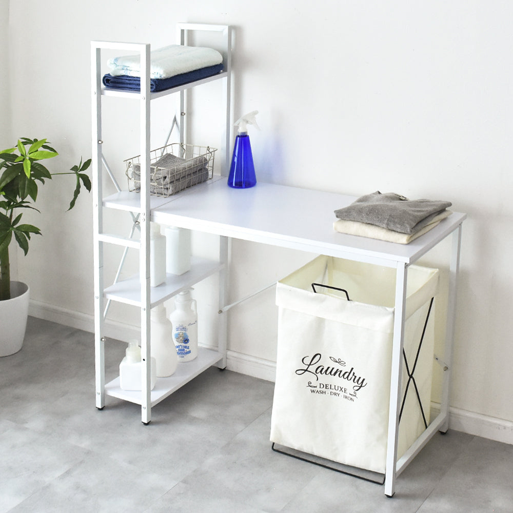 doris 収納付きデスク A4ファイル収納可 幅115cm パソコンデスク