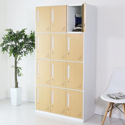 木目調ロッカー ゴートン12扉