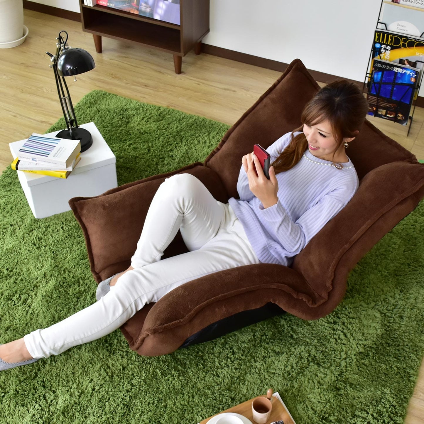 ソファー ひとりがけ ロータイプ 座椅子 各部リクライニング バーニーズ1P