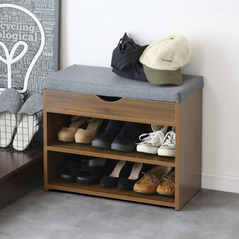 座面クッション付き収納ベンチ【幅60㎝｜80㎝】 マリス