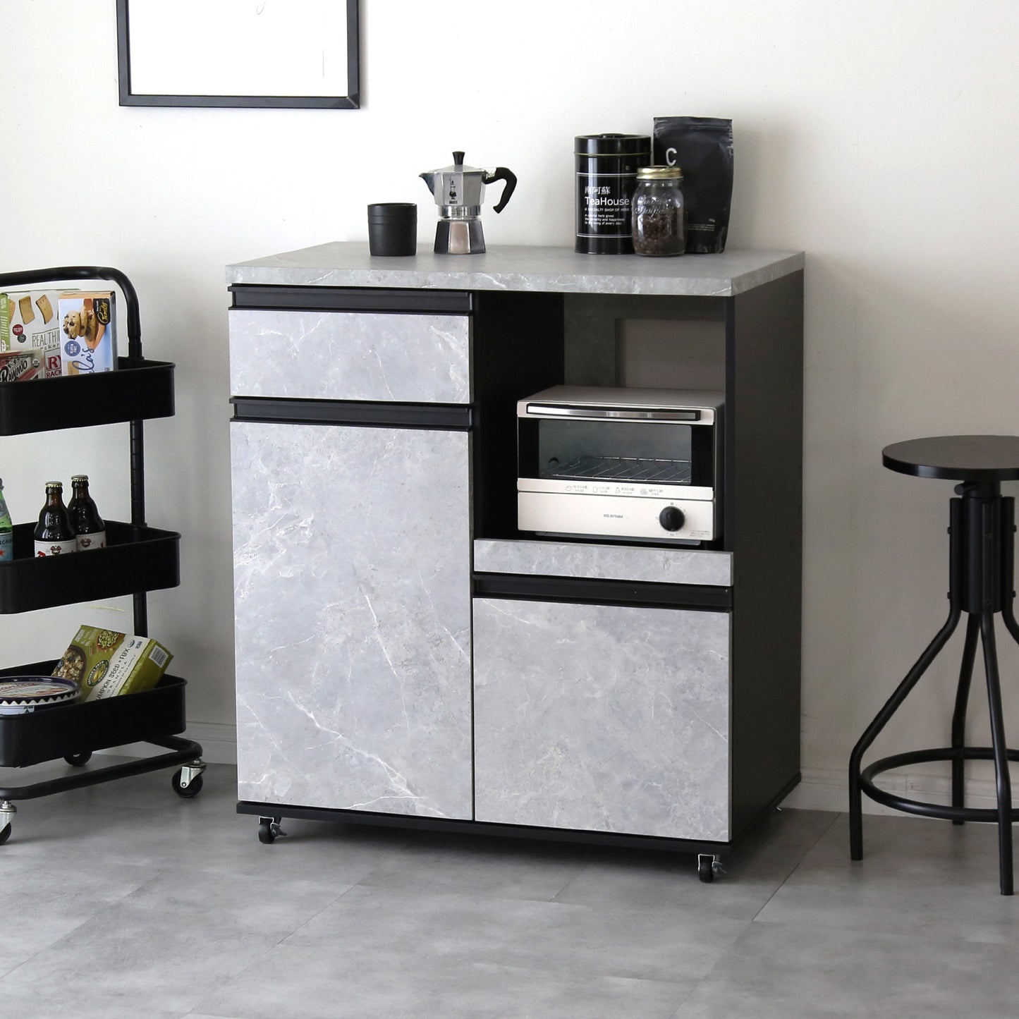 【幅80】 キッチン収納 モナワイド