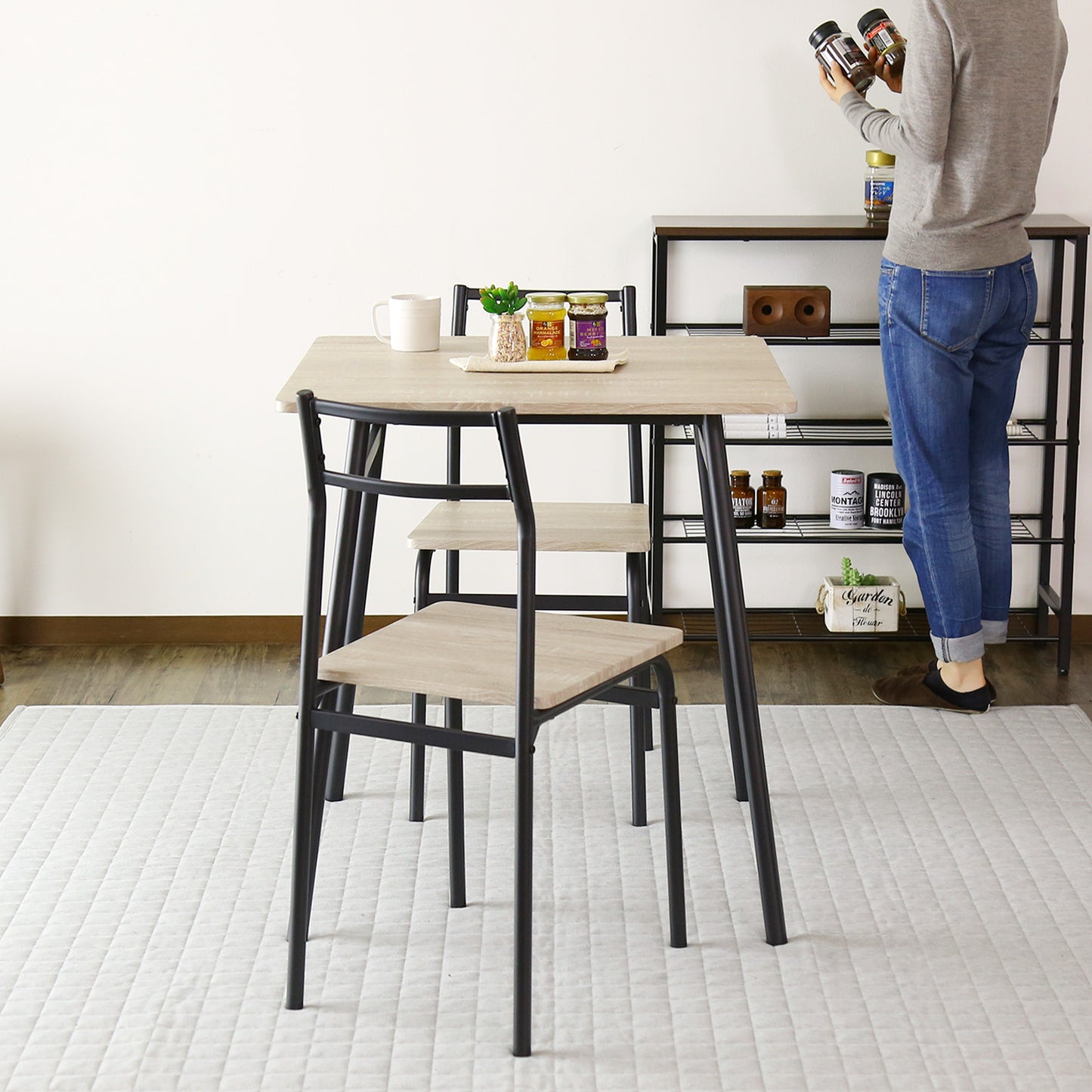 ダイニングテーブル3点セット  エーヴィ