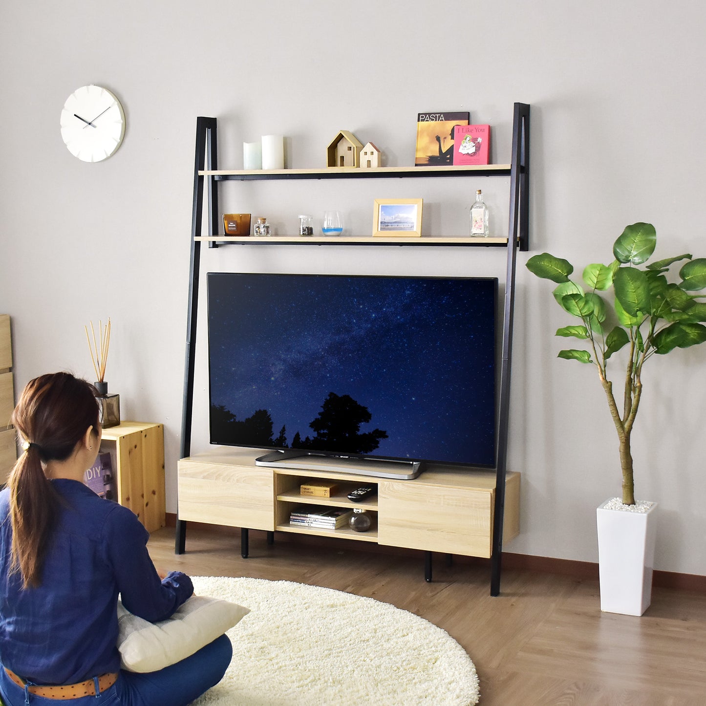 【幅125】 テレビ台 マーク 125