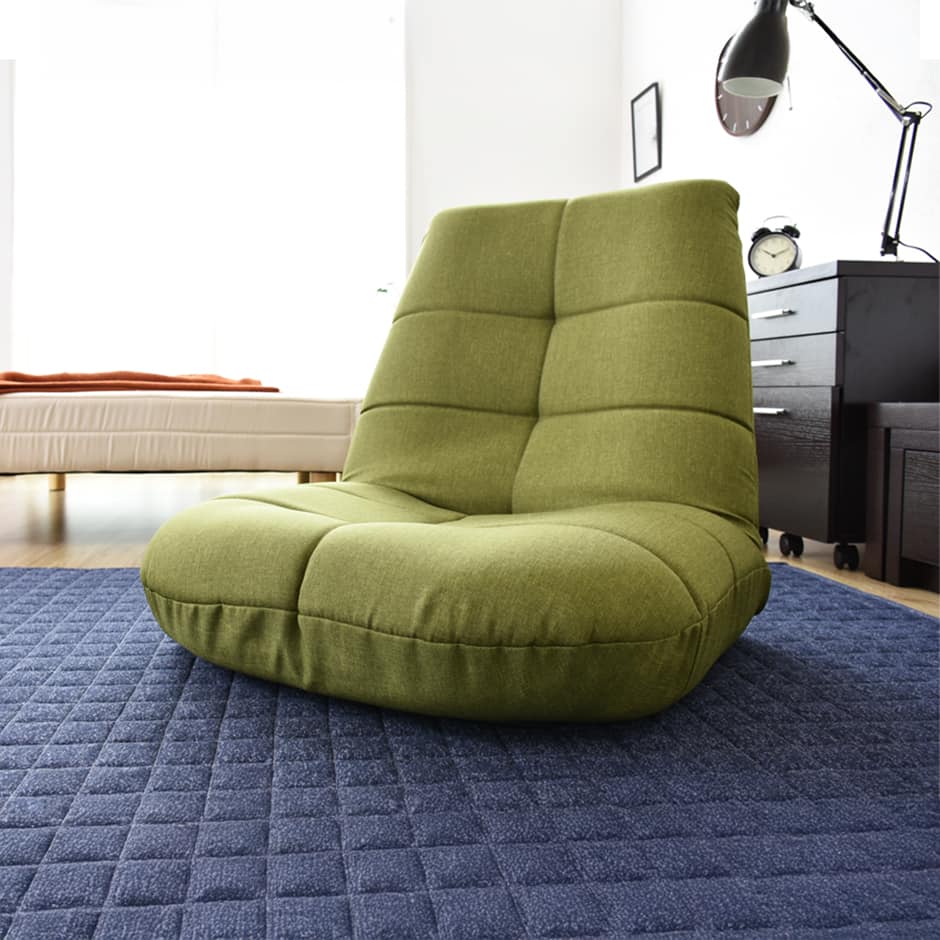 座椅子 リクライニング 14段階 ソファー 1人掛け ポケットコイル 厚さ17cm ラッコ