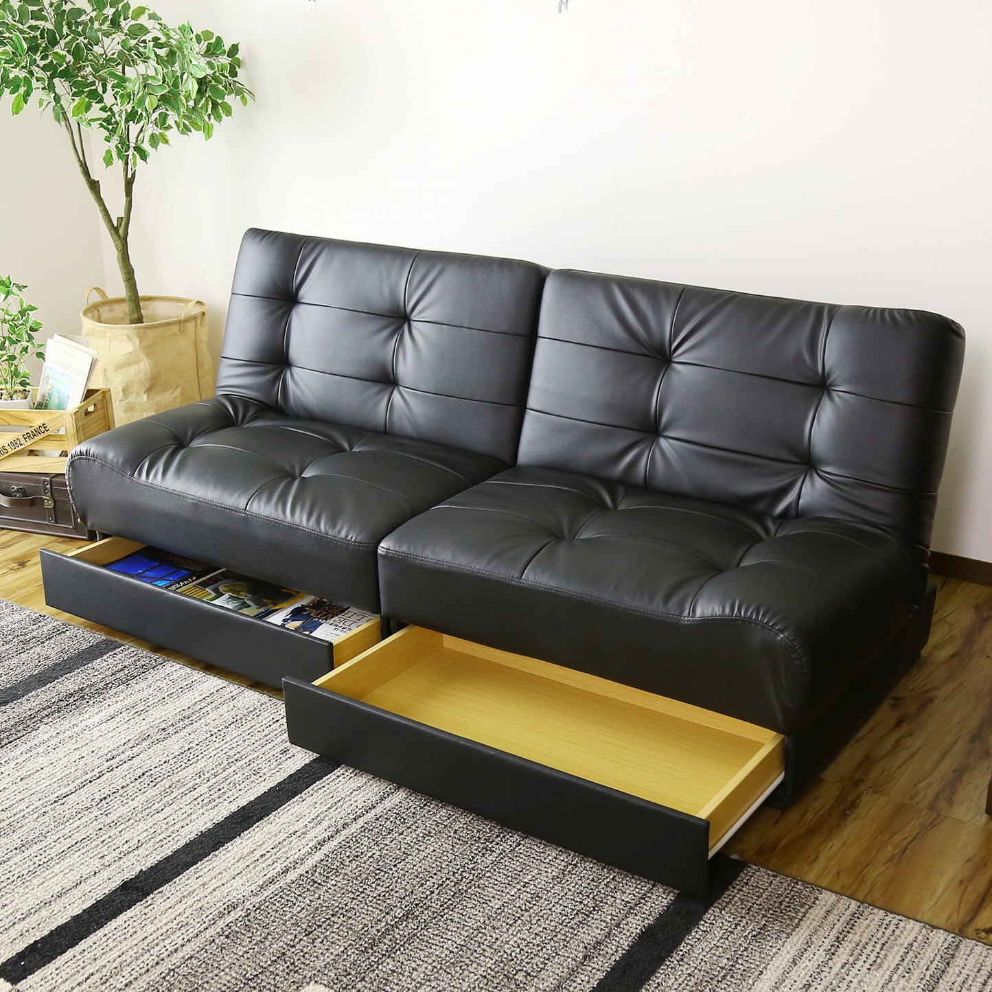 ソファーベッド 2人用ソファ リクライニング リート