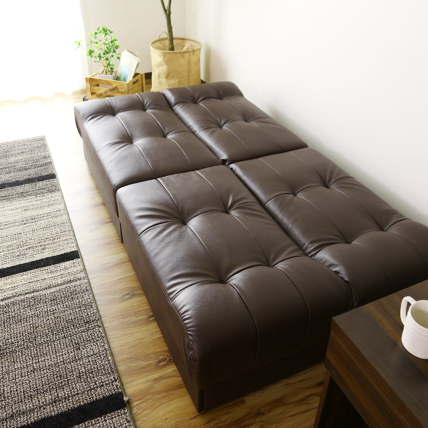 ソファーベッド 2人用ソファ リクライニング リート