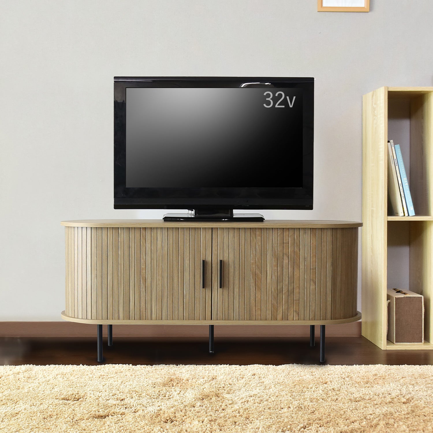 専用です！テレビボード doris タンブール式扉(蛇腹扉)がおしゃれなテレビボード 幅120㎝/150