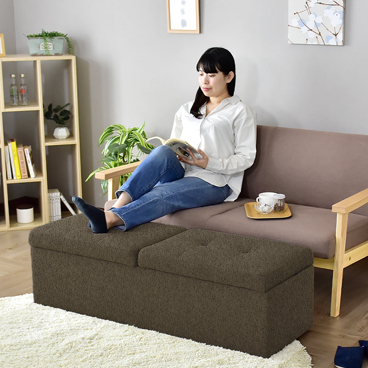 幅117】収納スツール ツインベンチ – remembrance-doris