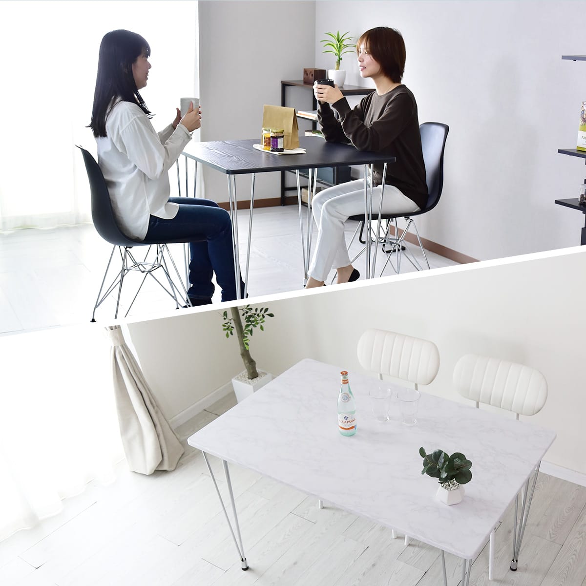 ダイニングテーブル 幅75cm｜幅120㎝  アニエス