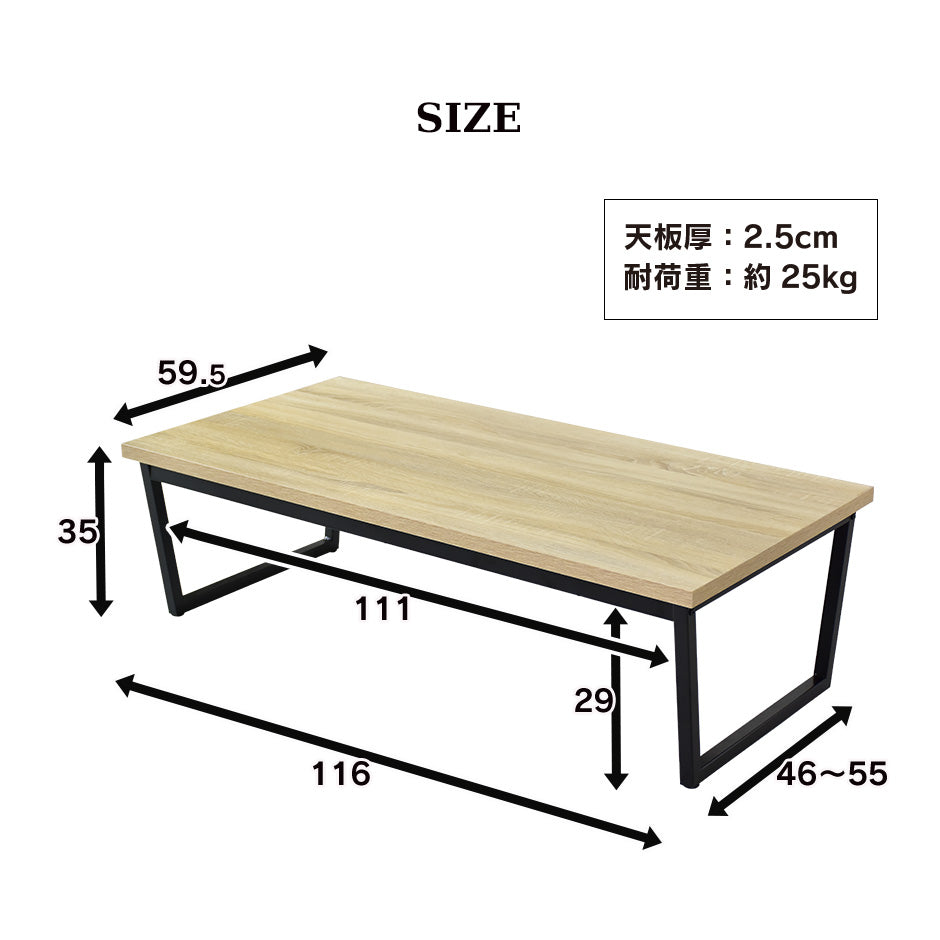 センターテーブル アニータ120