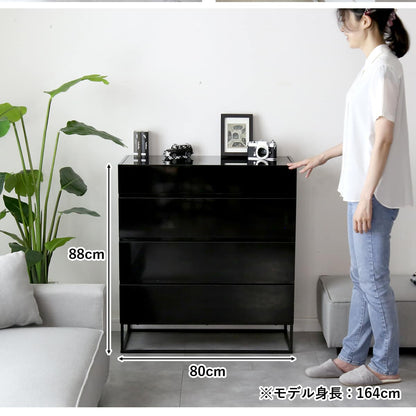 ガラスコレクションケース付き チェスト アヴェント