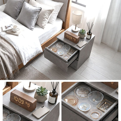 隠し収納付きサイドテーブル ブレイズ
