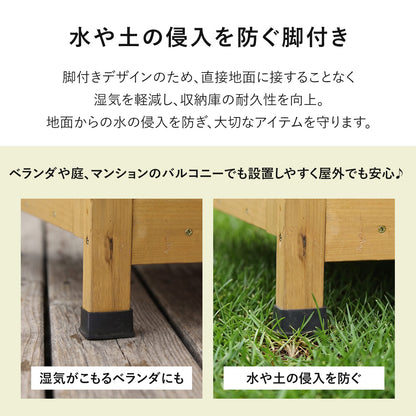 【幅122㎝】屋外収納 シーダー
