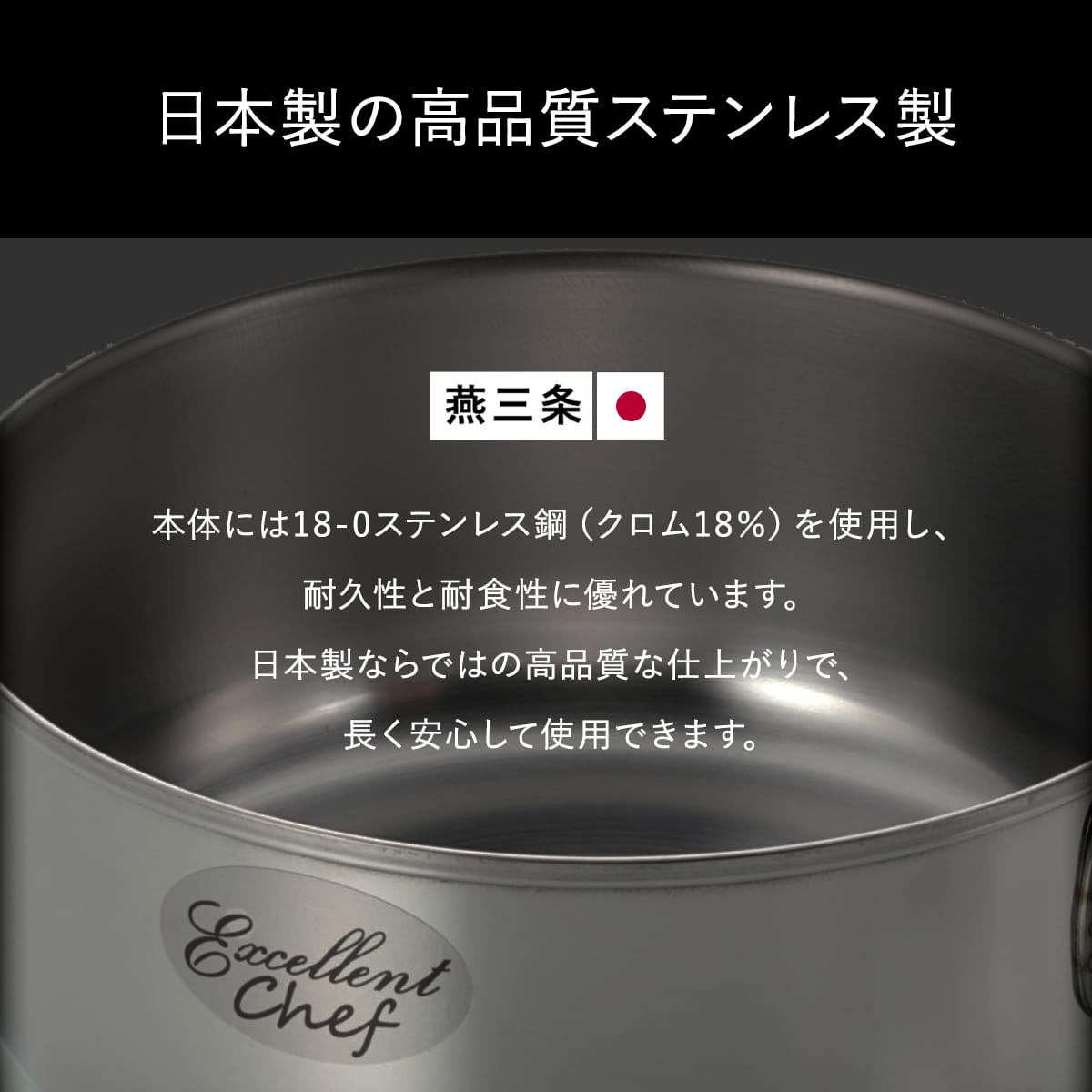 燕三条】取っ手着脱式鍋セット ワンタッチクッカー着脱式16/18cmセット