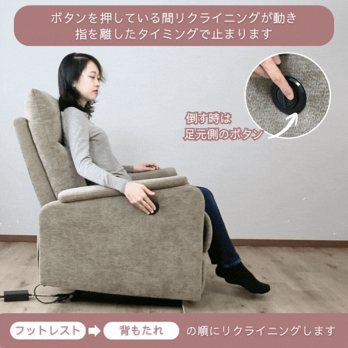 電動リクライニングチェア コーヴェン1P