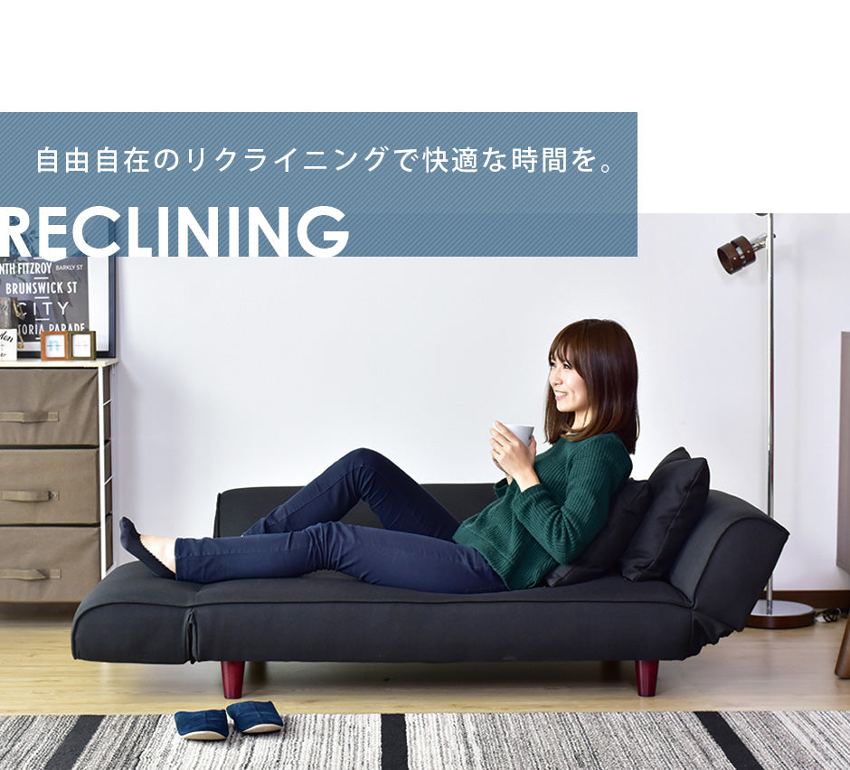 ソファーベッド 幅148cm デランナ 2P