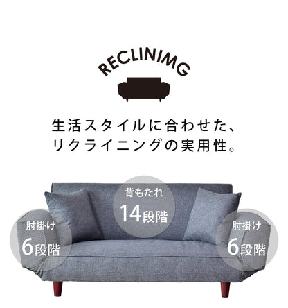 ソファーベッド 幅148cm デランナ 2P