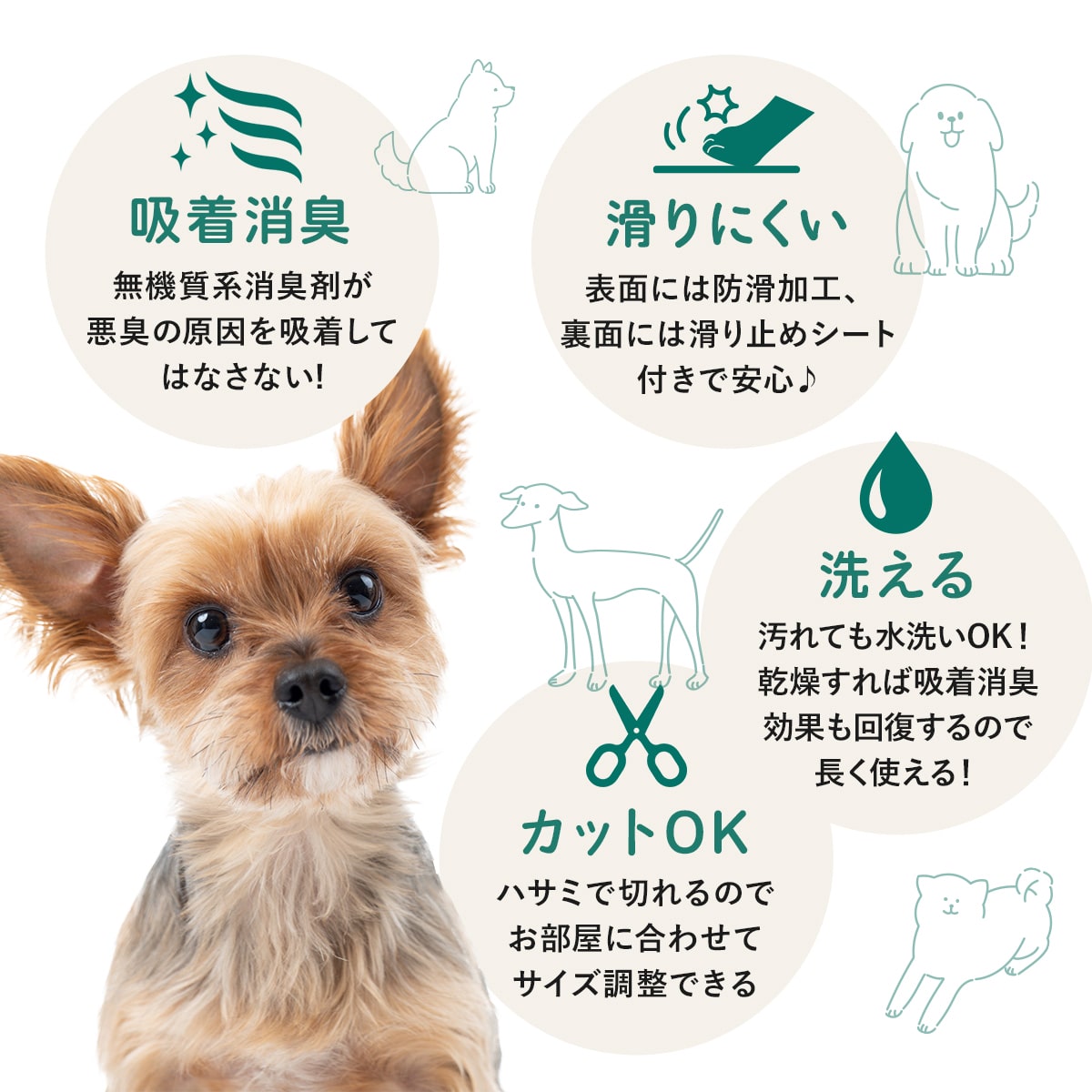 ペット用廊下敷シート【2m/3m/4m/5m】