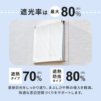 オーニング 遮熱タイプ小窓用2個セット【45×110㎝/75×90㎝】