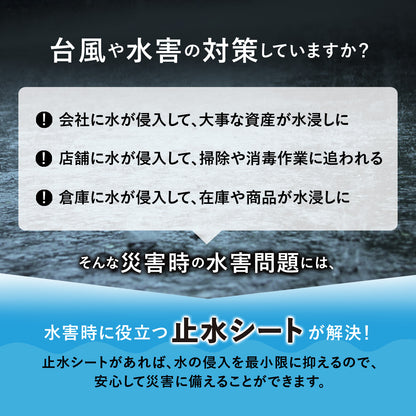 水害対策 止水シート 水のうタイプ