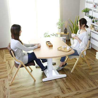 オシャレでかわいい 折りたたみ 木製チェア エリス