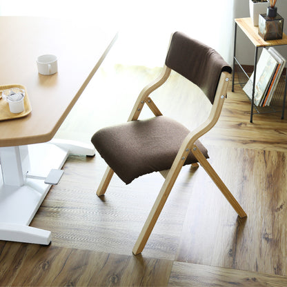 オシャレでかわいい 折りたたみ 木製チェア エリス