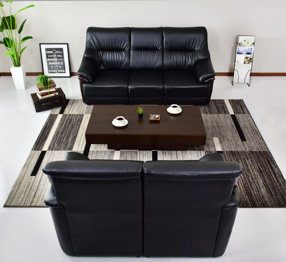 幅130] 2人用応接ソファ ユージーン2P｜高級感のある洗練された存在感