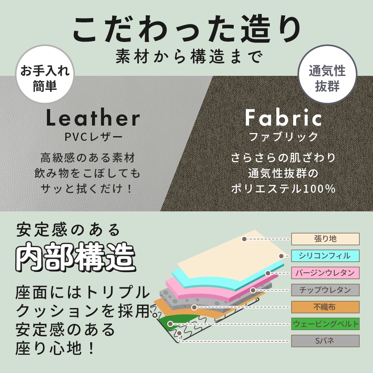 収納・テーブル付き ソファーベッド　フェリス