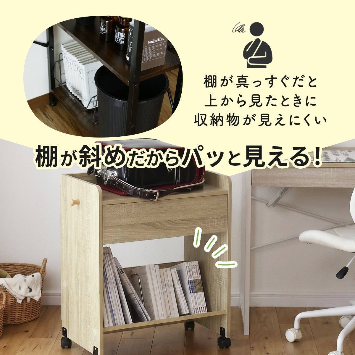収納ワゴン フォーグ2段/３段