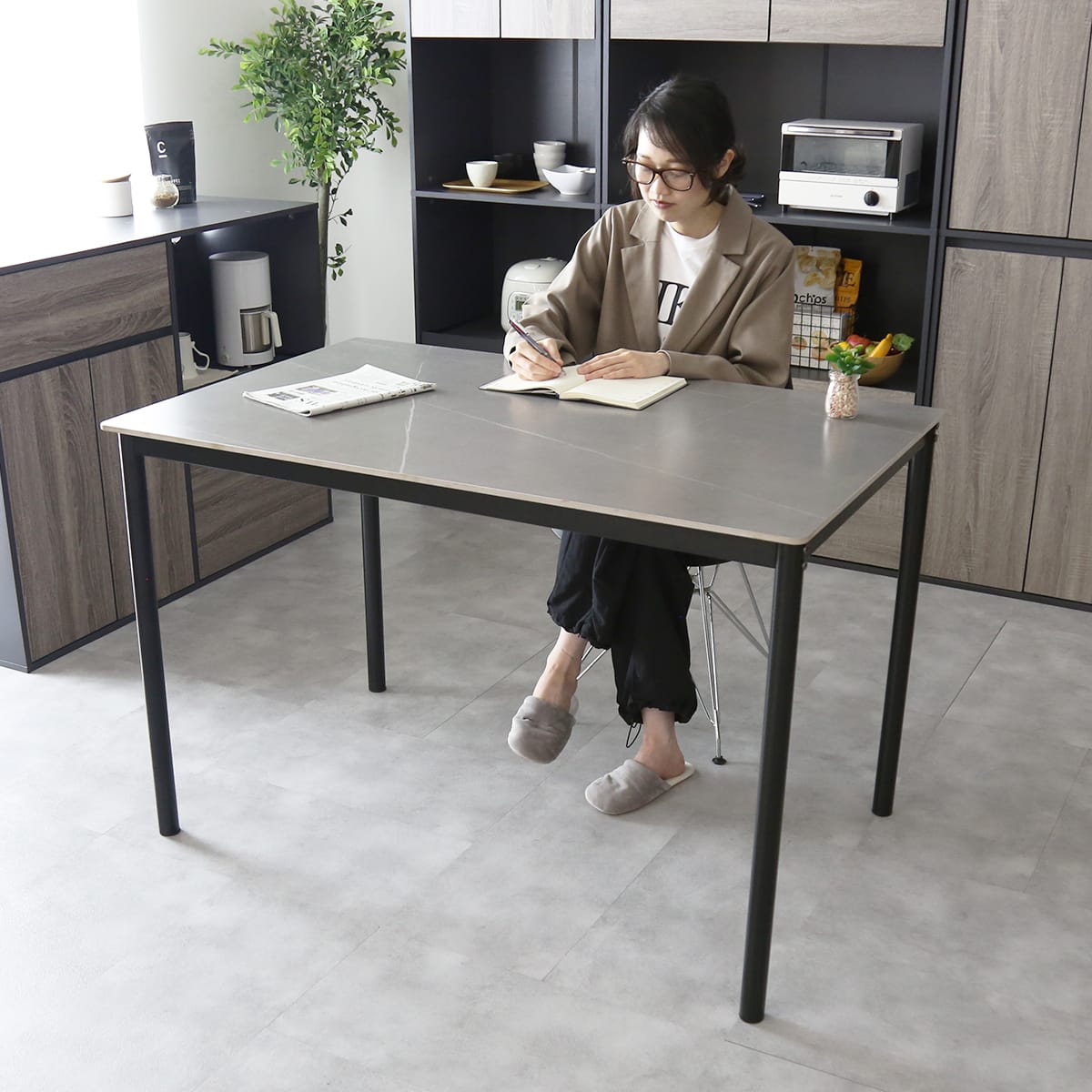 ダイニングテーブル　ガウェイン75㎝/120㎝