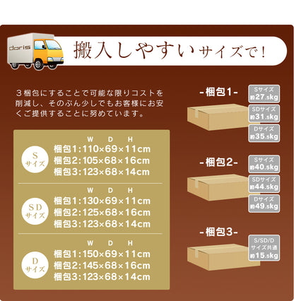 ベッド シングル フレーム 収納付き スライド扉 コンセント 組立式 グラード