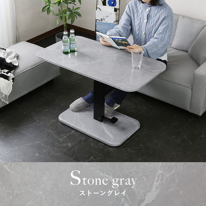 【幅90】 昇降テーブル リフティングテーブル 無段階 ガス圧 ペダル昇降式 グラン