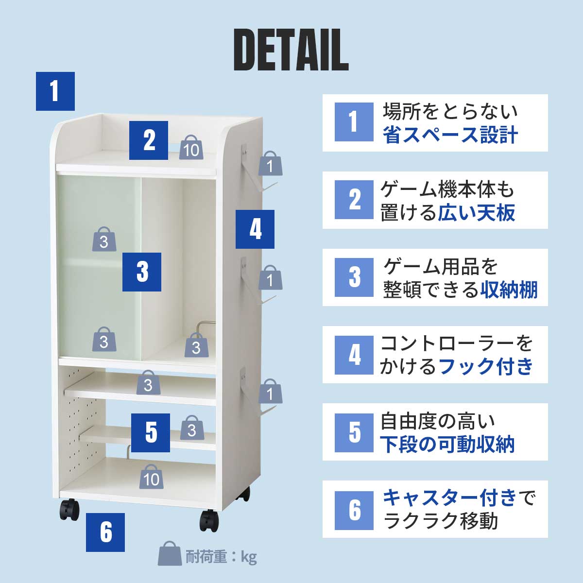 ゲーム機収納【幅40㎝】 キラリ40㎝