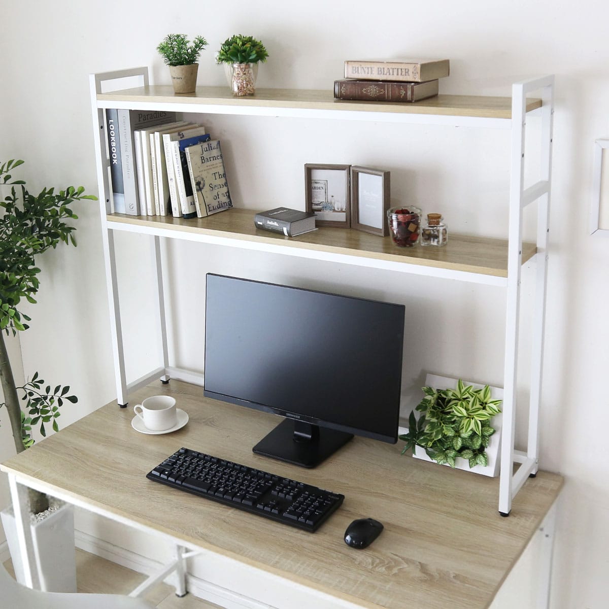 デスク上収納ラック【幅80㎝｜幅110㎝】【1段｜2段】リオラ