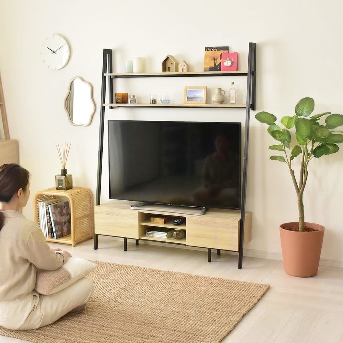 家具 収納家具 テレビ台 大容量収納テレビ台 幅173.5高さ62cm 【リビング収納を1台で解決