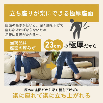 [幅60] ソファー ひとりがけ ロータイプ 1人用 座椅子 ｜ ミュリエル
