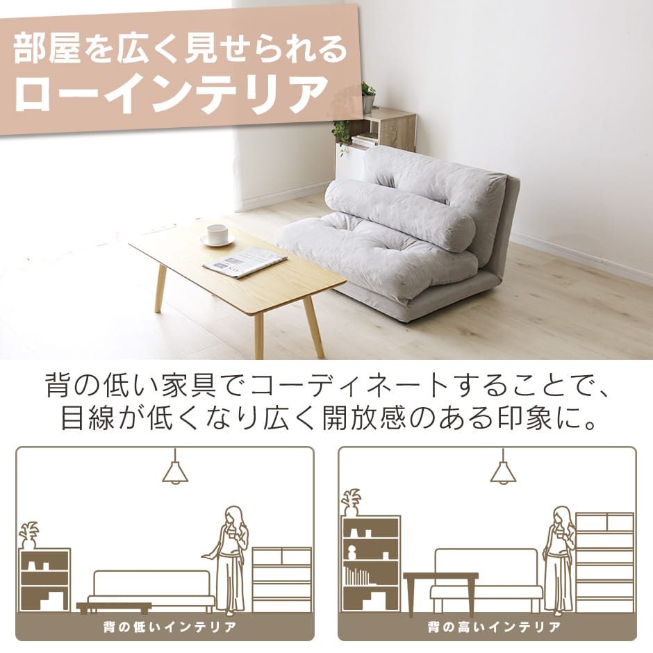 3wayローソファ ネクサス2P