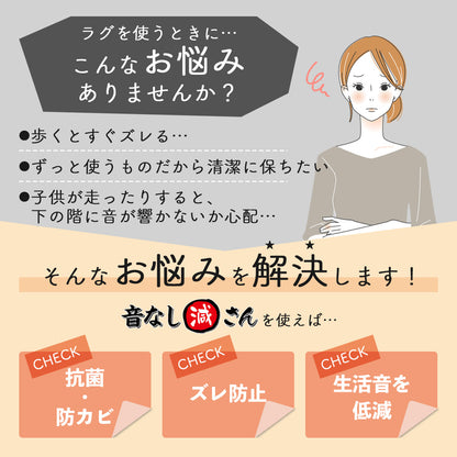 防音ずれ防止音なし減さん 3帖用