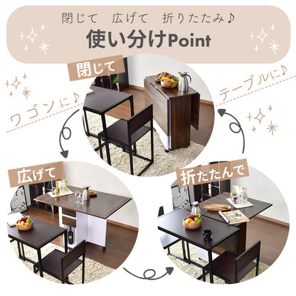 【幅120】 折りたたみ ダイニングテーブル パレット